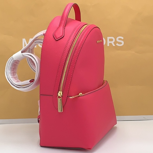MICHAEL KORS Sheila Medium Front Packet Backpack ELECTRIC PINK COLOR - Picture 4 of 15